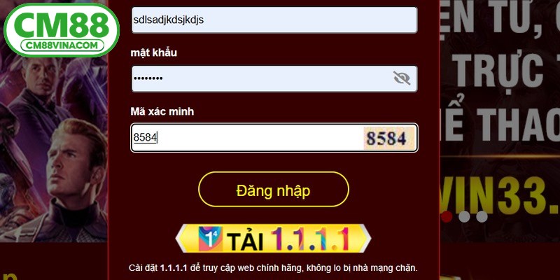 Người chơi khi đăng nhập CM88 cần bảo mật thông tin tuyệt đối