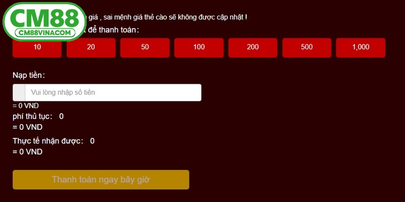 Khi thực hiện nạp tiền CM88, hội viên sẽ được tận hưởng hàng loạt ưu điểm 